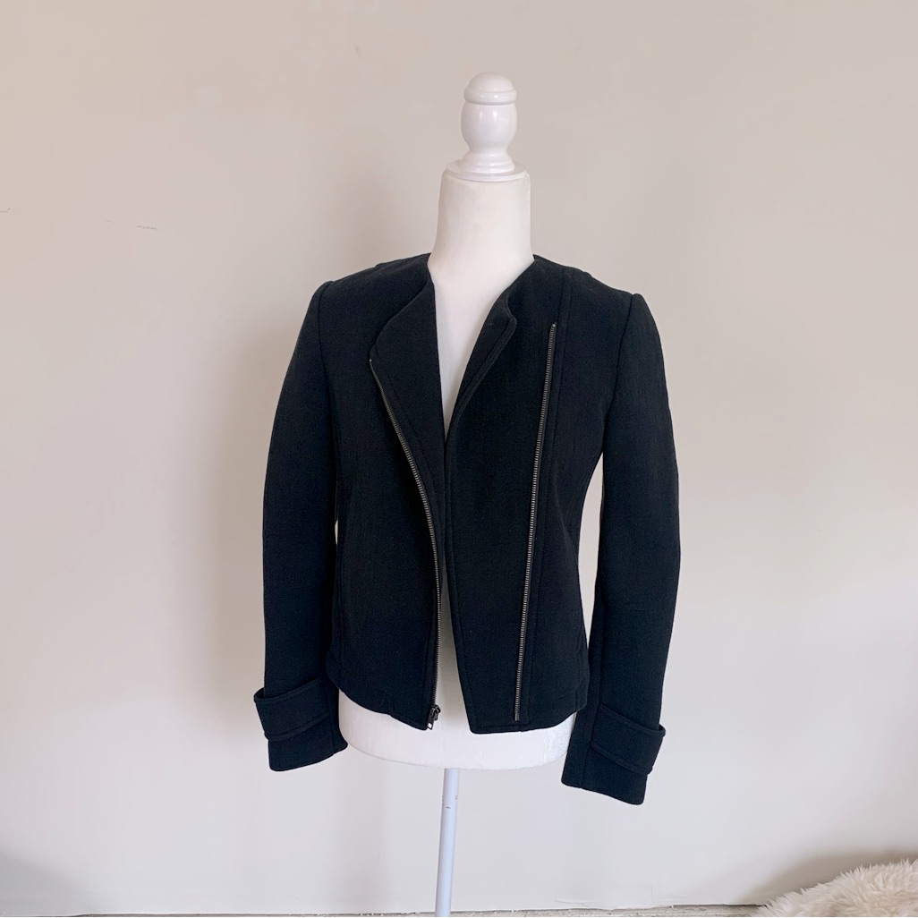 Vince Cotton Moto Jacket Size 4